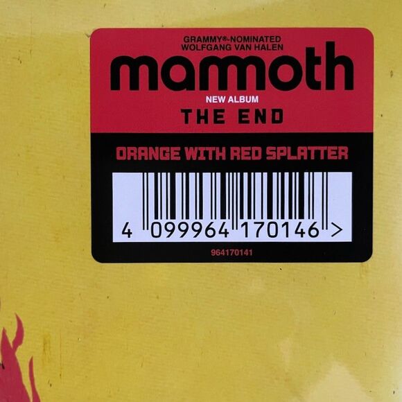 Mammoth – The End – Limited Orange with Red Splatter Vinyl, LP, BMG, 2025 NEW - Picture 2 of 3